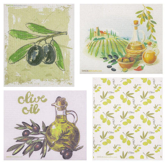 Mixed Olives Swedish Dishcloth Set