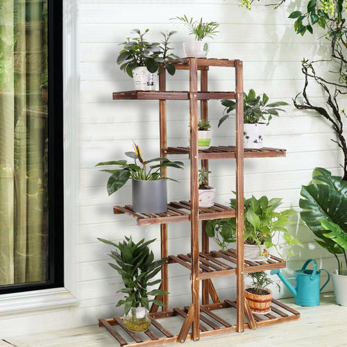 Indoor 6 Tier Wooden Plant Home Decor Stand Indoor 6 Tier Wooden Plant Home Decor Stand