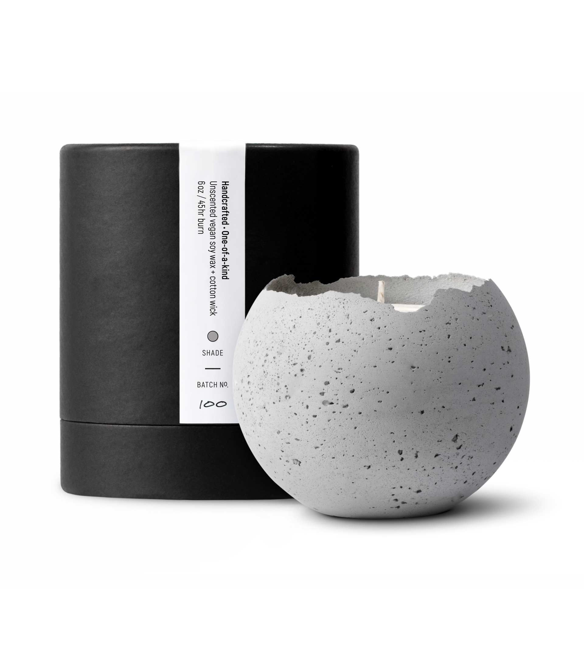 M - Orbis Concrete Candle - Natural M - Orbis Concrete Candle - Natural