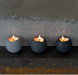 S - Orbis Concrete Tealights x3 S - Orbis Concrete Tealights x3