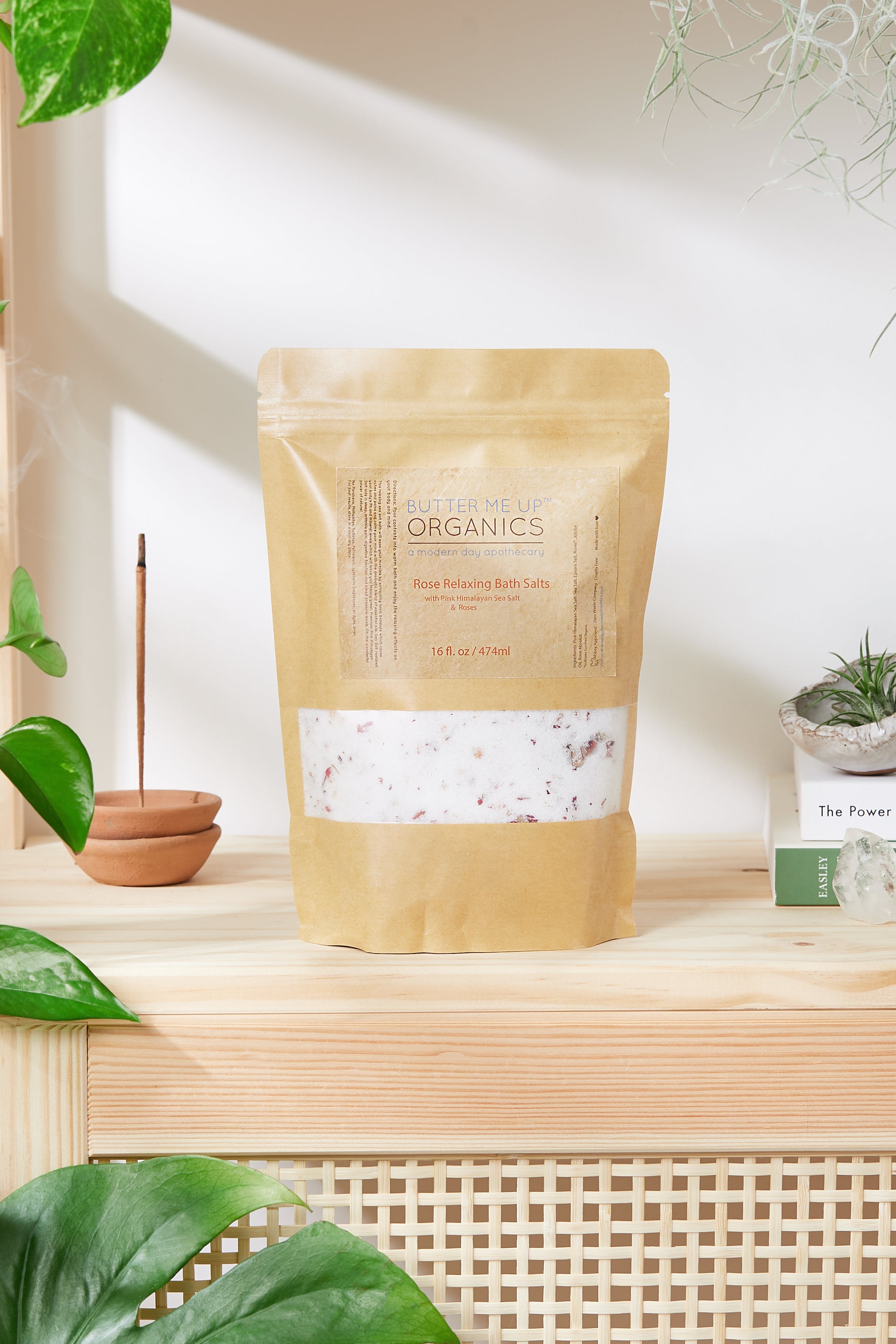 Organic Rose Salt Soak / Epsom Salt Soak / Pink Himalayan Sea Salt / Rose Absolut / Spa Gift / Butter Me Up Organics Organic Rose Salt Soak / Epsom Salt Soak / Pink Himalayan Sea Salt / Rose Absolut / Spa Gift / Butter Me Up Organics