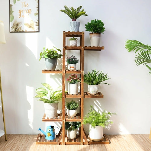 Indoor 6 Tier Wooden Plant Home Decor Stand Indoor 6 Tier Wooden Plant Home Decor Stand