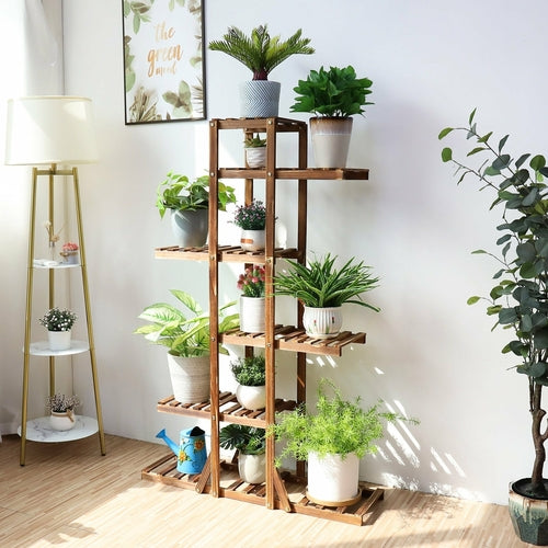 Indoor 6 Tier Wooden Plant Home Decor Stand Indoor 6 Tier Wooden Plant Home Decor Stand