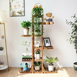 Indoor 6 Tier Wooden Plant Home Decor Stand Indoor 6 Tier Wooden Plant Home Decor Stand
