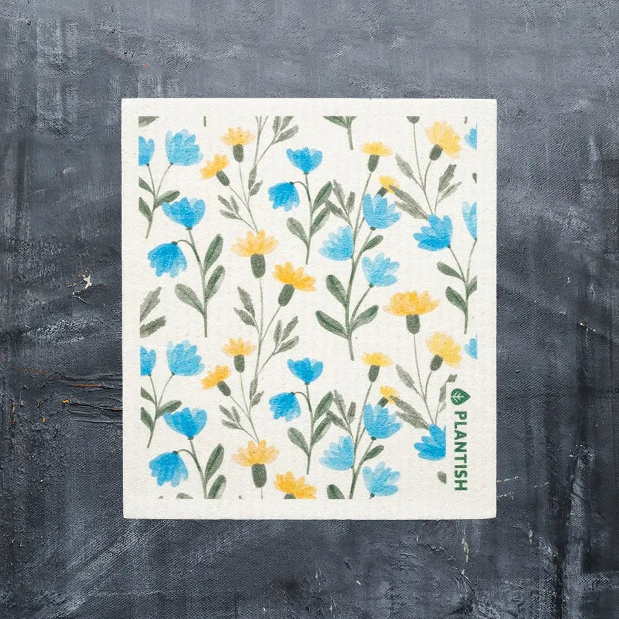 Floral Bursts - Swedish Sponge Cloth Set Floral Bursts - Swedish Sponge Cloth Set
