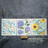 Floral Bursts - Swedish Sponge Cloth Set Floral Bursts - Swedish Sponge Cloth Set
