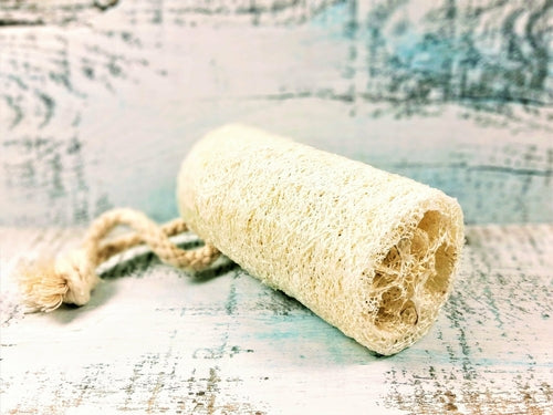 Organic Natural 4" Loofah, loofa, luffa, vegan loofah, natural sponge
