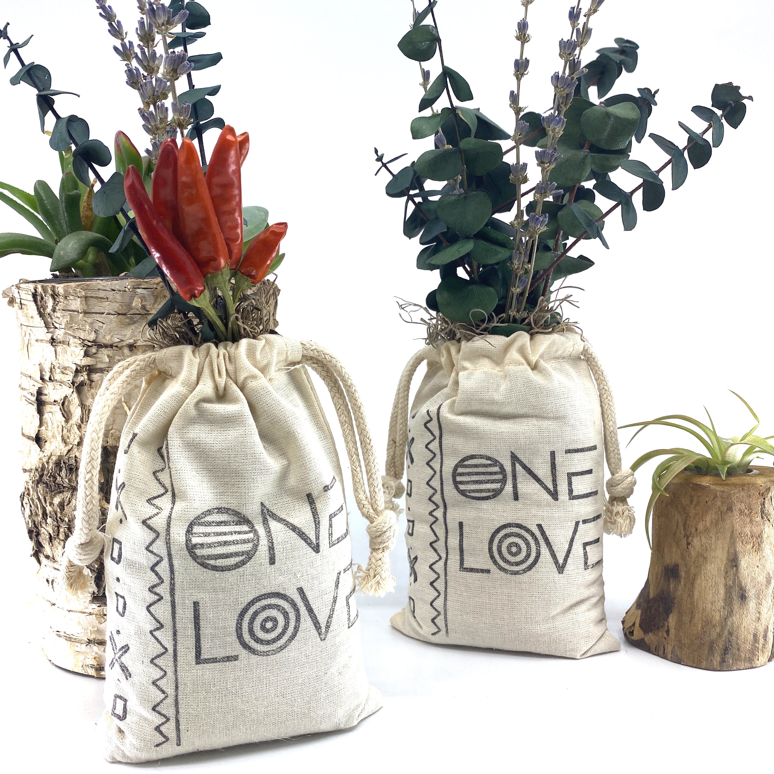 Sack of Flowers, One Love, Organic, Dried Flower Bouquet Sack of Flowers, One Love, Organic, Dried Flower Bouquet