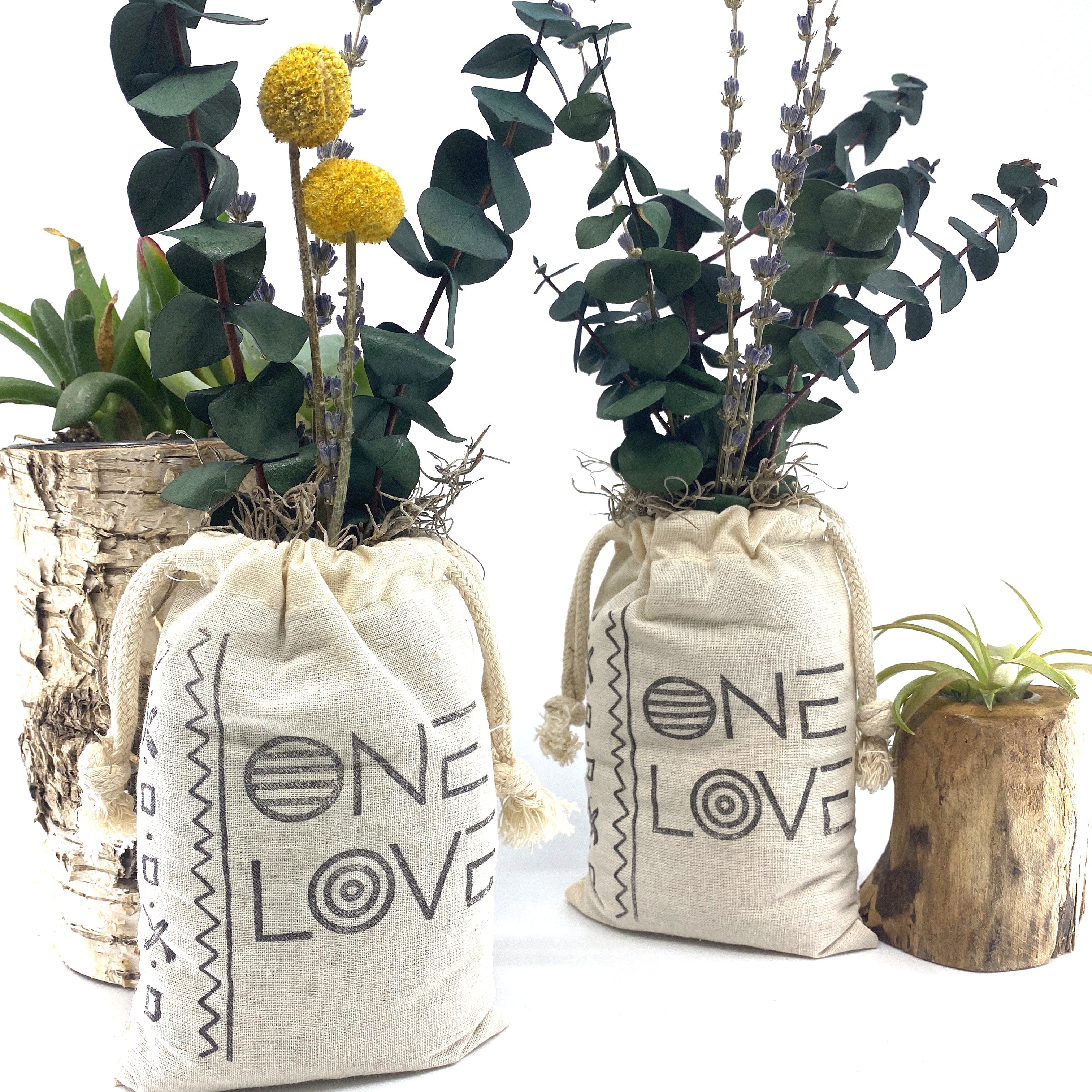 Sack of Flowers, One Love, Organic, Dried Flower Bouquet Sack of Flowers, One Love, Organic, Dried Flower Bouquet