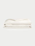 Creme duvet cover folded with white background |Color:Creme