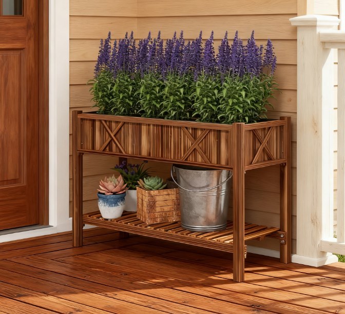 Dual-Tier Raised Garden Bed