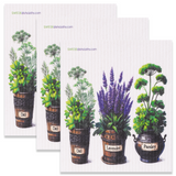 Dill, Lavender &amp; Parsley Swedish Dishcloth Set