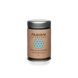 Paavani Ayurveda tea canister on a white background