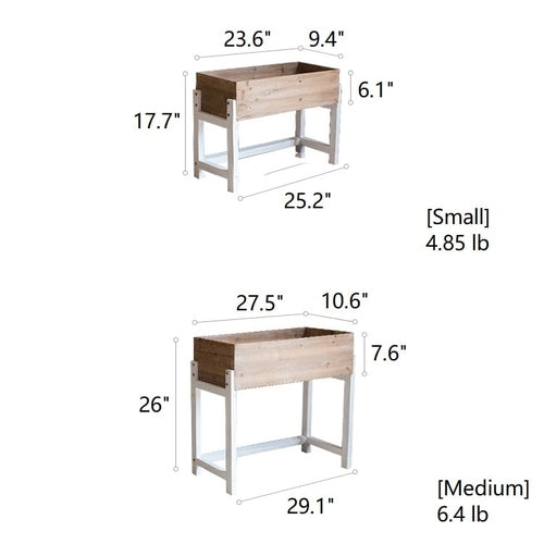 Elevated Wood Planter Box