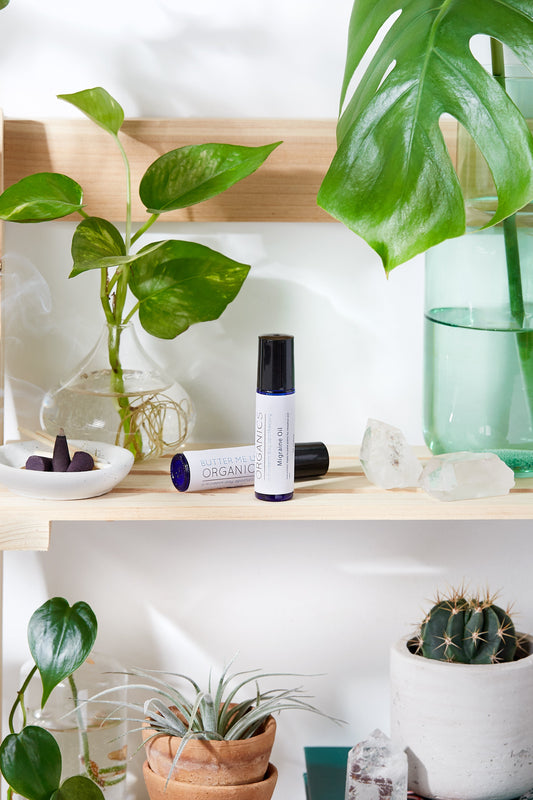 Two Roller Bottles on a shelf