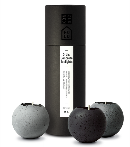 S - Orbis Concrete Tealights x3